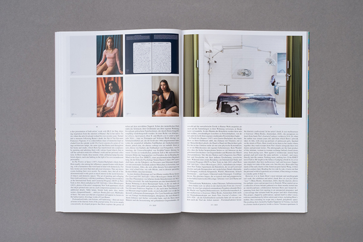 Künstlerinnenbeitrag / Artist feature in <i>Camera Austria International</i> 171/2025, S. / pp. 39–48.<br><br>Doppelseite / spread: Anaïs Horn, S. / pp. 46–47.