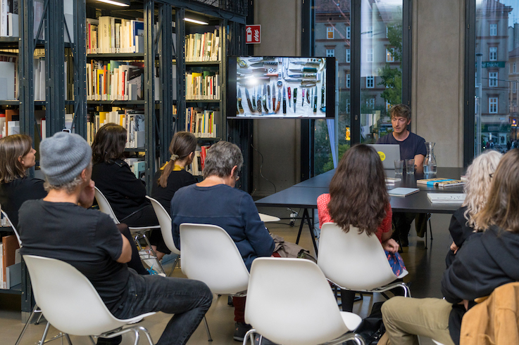 Präsentation & Künstlerinnengespräch<br>
Christian Kasners<br>
30.9.2025<br>
Foto: Natascha Reiterer, Kulturvermittlung Steiermark