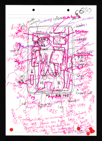 Klara Källström & Thobias Fäldt mit Thomas Sauvin und  Bernard Dionysius Geoghegan, aus: Annotation Fever!, 2025.