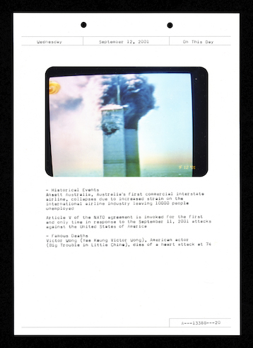 Klara Källström & Thobias Fäldt mit Thomas Sauvin, aus: On This Day, 2018–2021.