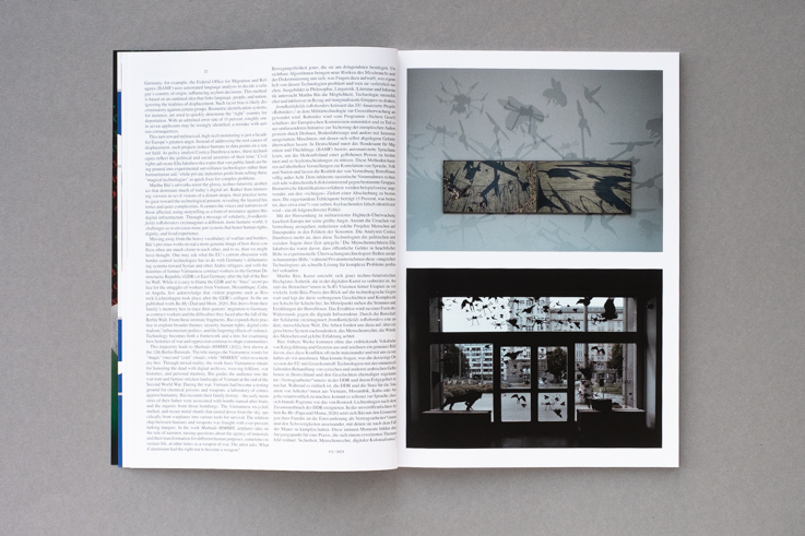 Künstler*innenbeitrag / Artist feature in <i>Camera Austria International</i> 172/2025, S. / pp. 21–32.<br><br>Doppelseite / spread: Maithu Bùi, S. / pp. 22–23.