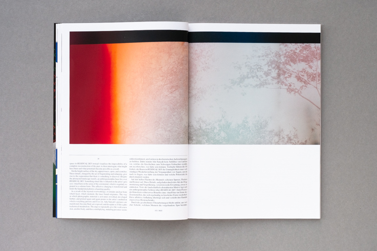 Künstlerinnenbeitrag / Artist feature in <i>Camera Austria International</i> 172/2025, S. / pp. 33–44.<br><br>Doppelseite / spread: Akosua Viktoria Adu-Sanyah, S. / pp. 36–37.