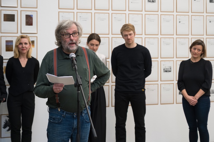 Eröffnung<br>Klara Källström & Thobias Fäldt: The Space Between<br>Preisverleihung<br>Camera Austria-Preis für zeitgenössische Fotografie der Stadt Graz 2025 an<br>
Jakob Ganslmeier & Ana Zibelnik
<br>Foto: Natascha Reiterer