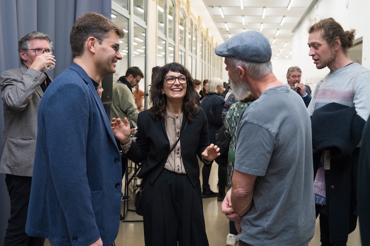 Eröffnung<br>Klara Källström & Thobias Fäldt: The Space Between<br>Preisverleihung<br>Camera Austria-Preis für zeitgenössische Fotografie der Stadt Graz 2025 an<br>
Jakob Ganslmeier & Ana Zibelnik
<br>Foto: Natascha Reiterer