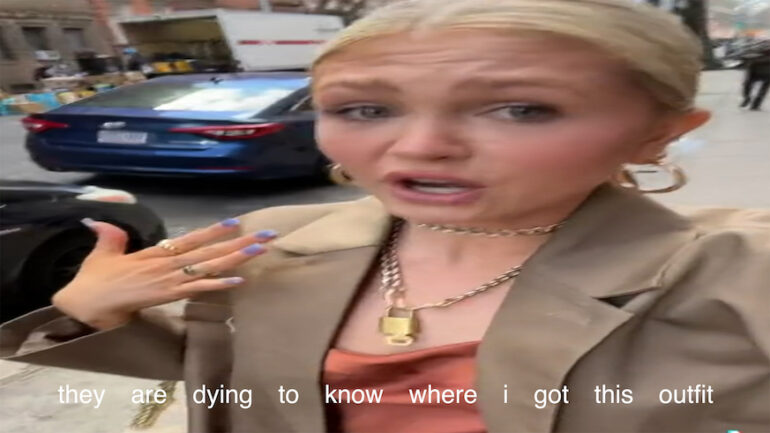 Zarina Nares, still from: Meditation for Releasing The Capitalist Patriarchy Within, 2022.