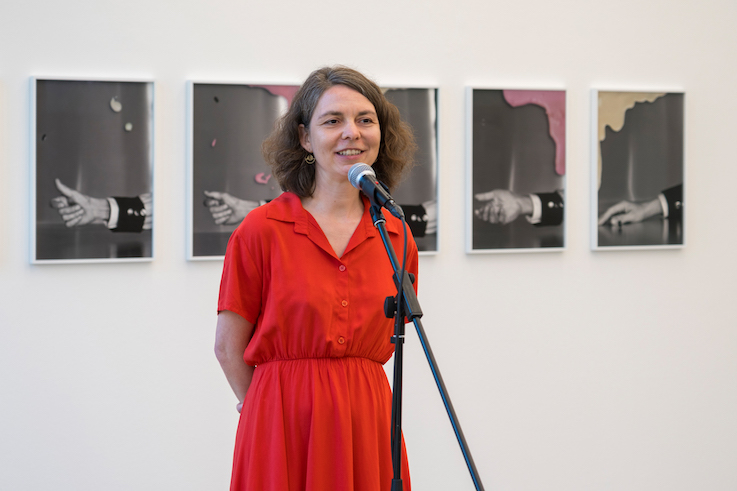Eröffnung<br>
Luise Marchand: Aussicht auf Gewinn<br>
Camera Austria 2026<br>
Foto: Natascha Reiterer